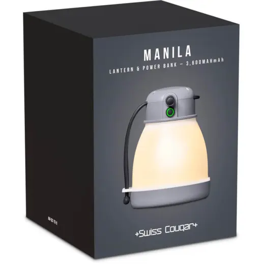 Swiss Cougar Manila Lantern & Power Bank Box